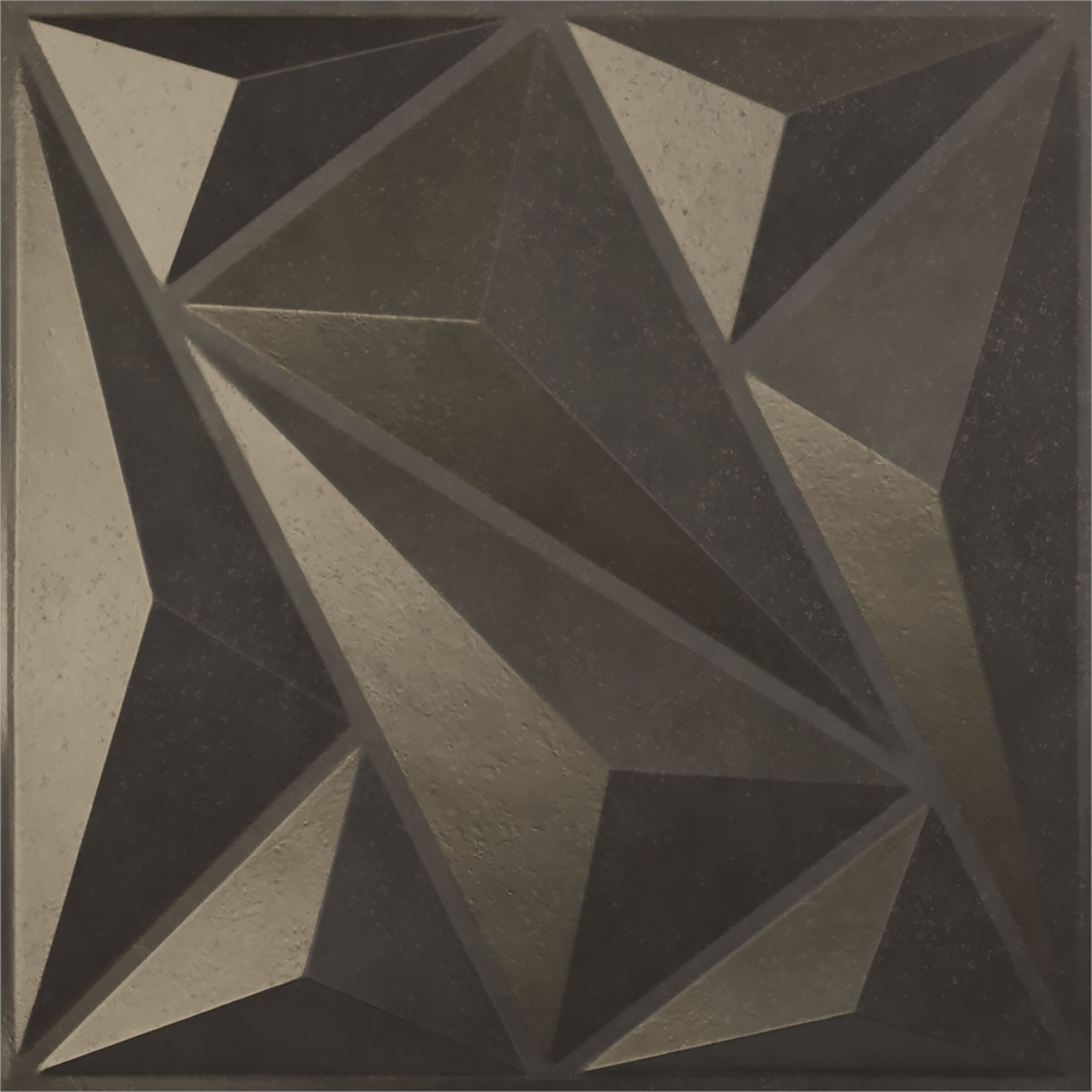 Ekena Millwork WP20X20MQDST 19-5/8-in x 19-5/8-in Embossed Paintable/Stainable Black PVC Abstract Wall Panel ( 2.67-sq ft )