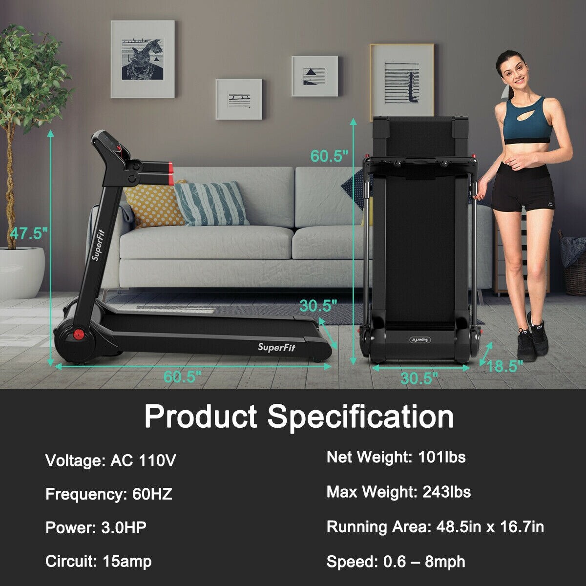 GZMR SPJS-7023-RE treadmills - View #9