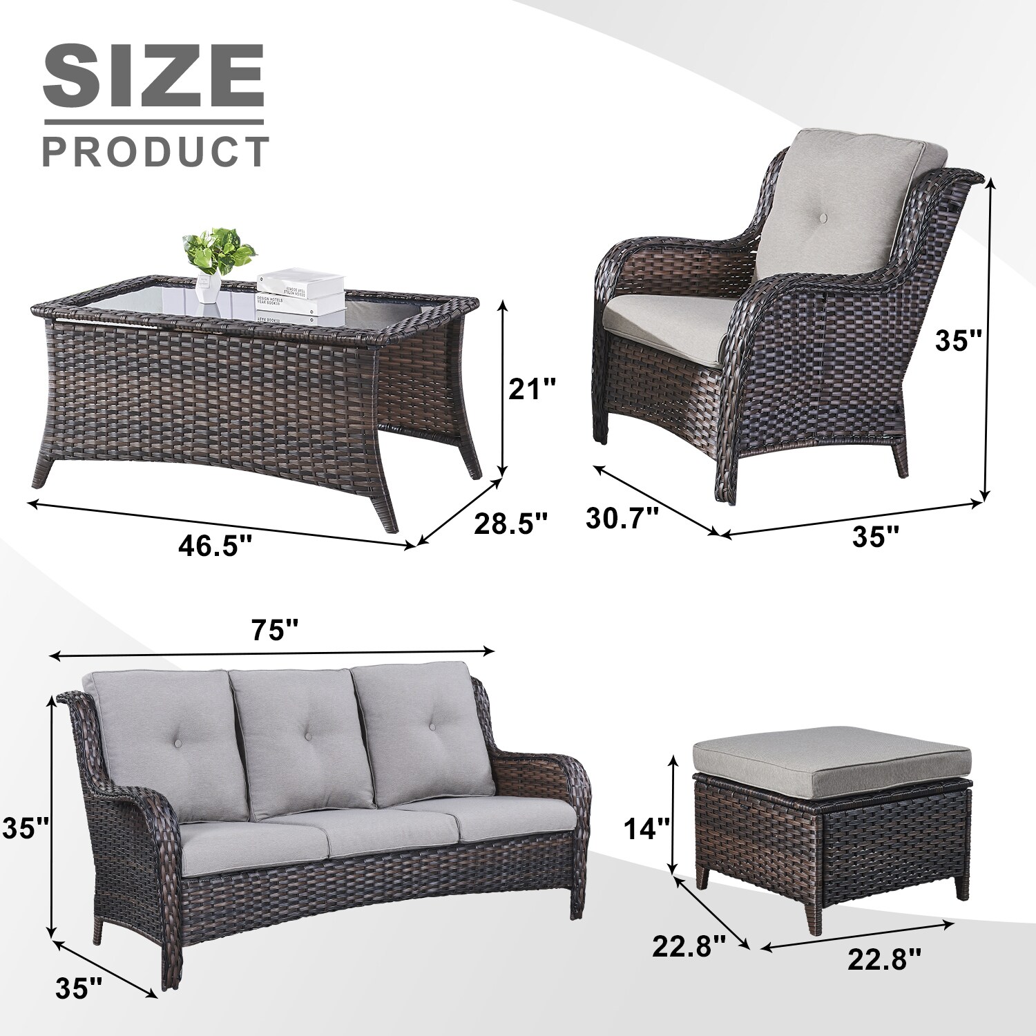 Rilyson FS013018006014-3 Patio-Conversation-Sets - View #4