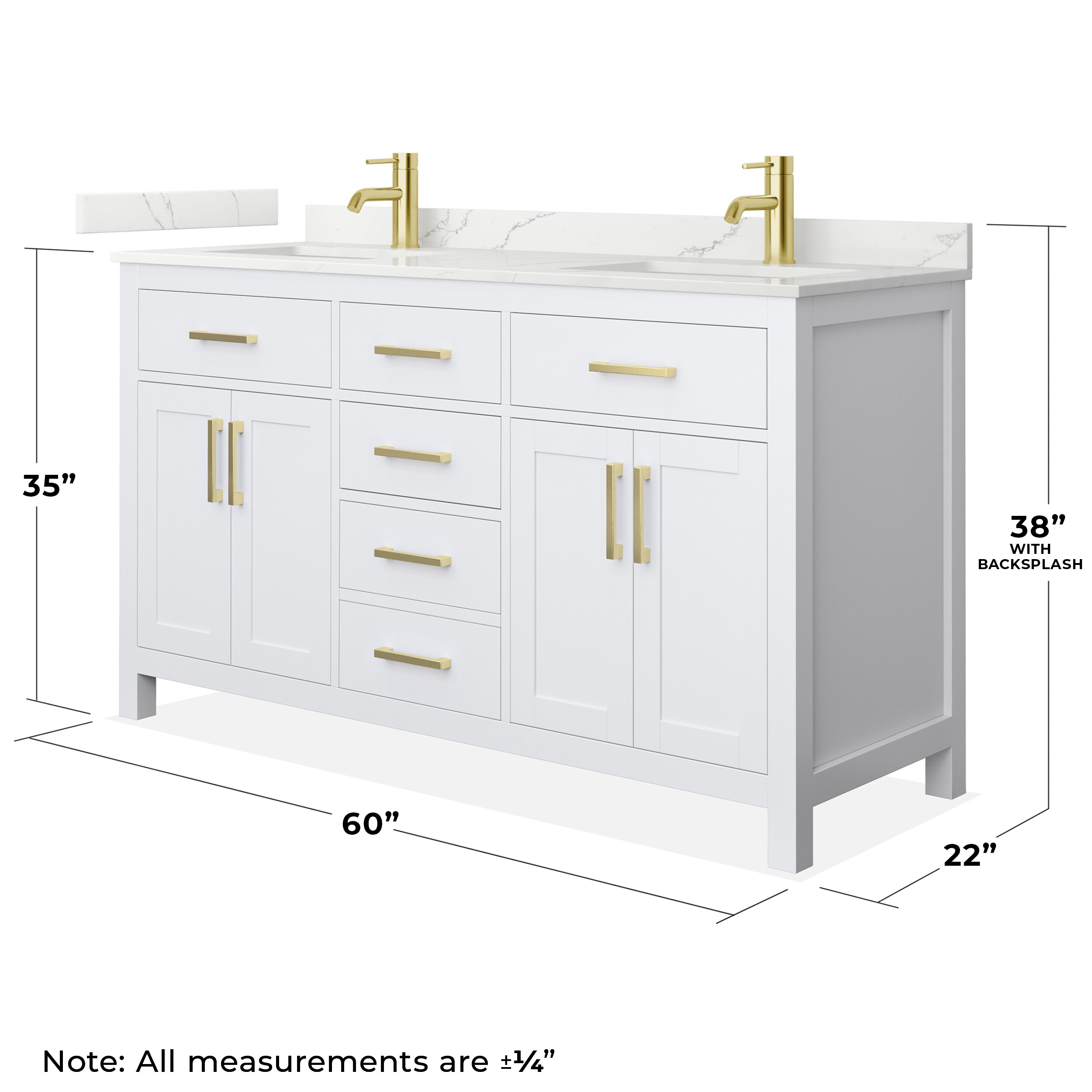 Wyndham Collection WCG242460DWGGTUNSMXX Bath-Vanity-Combo - View #4