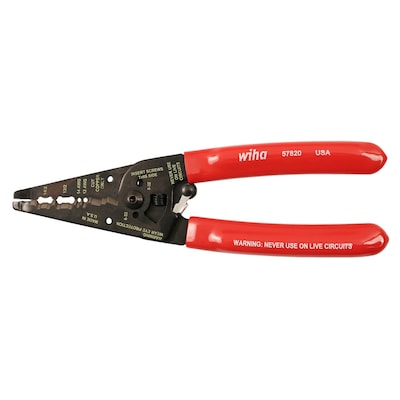 WIHA 36794 Wiring/Wire 0.8-2.6 mm Cable Stripper Side Cutter Crimper Hand Pliers 