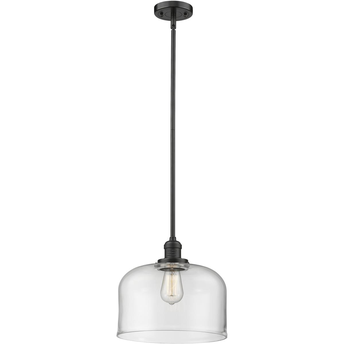 Innovations Lighting 1355514 201S-OB-G72-L-LED Franklin Restoration Bell Mini Pendant