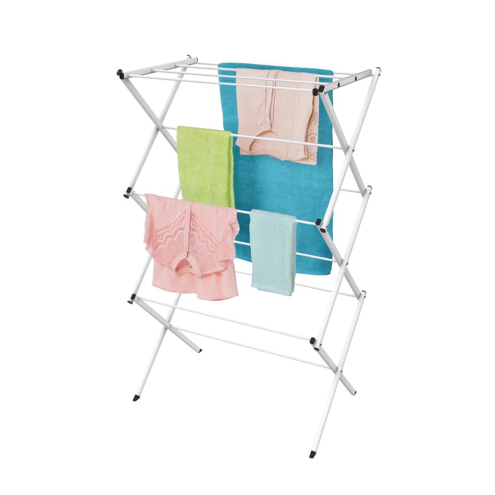 4 Tier Radiator Airer Dry Clothes Drying Rack Lightweight Hanging Towel Laundry 