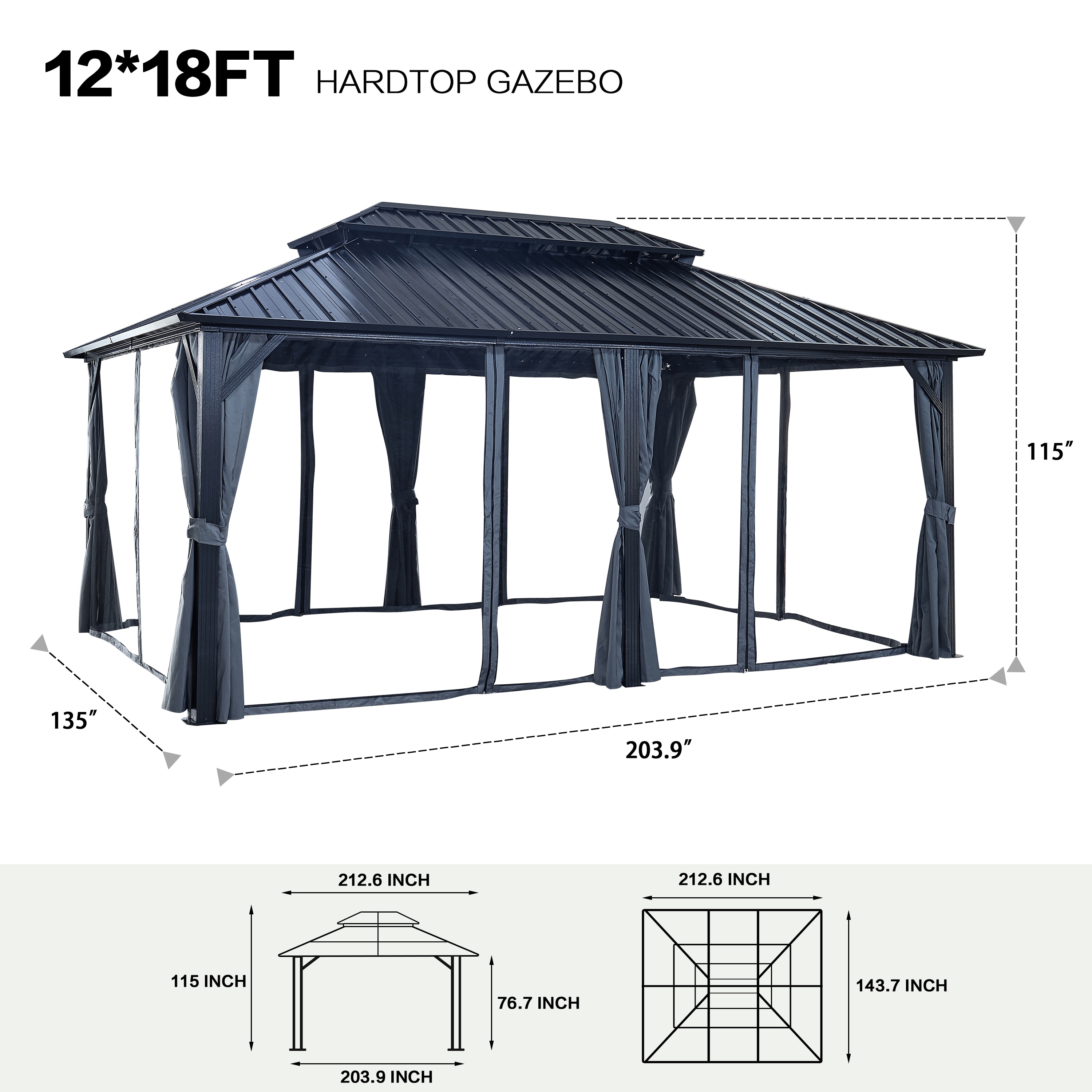 Xspracer ML-GA86S0012 Wood-Resin-Gazebos - View #2