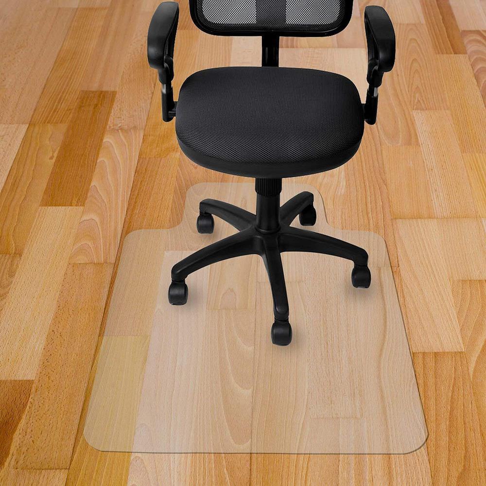 Direct Wicker Premium Clear Rectangle 47 in. x 29 in. PVC Carpet Heavy Duty Office Chair Mat