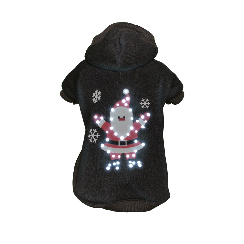 Pet Life FBP3BKXS Black Dog/Cat Pet Hoodie Extra small