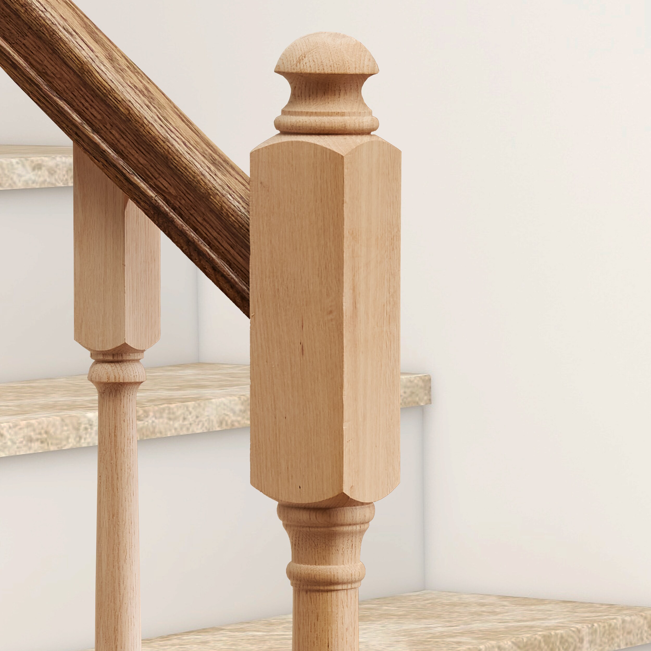 RELIABILT WG4045MTS48OAK Interior-Stairpart-Newel-Posts - View #2