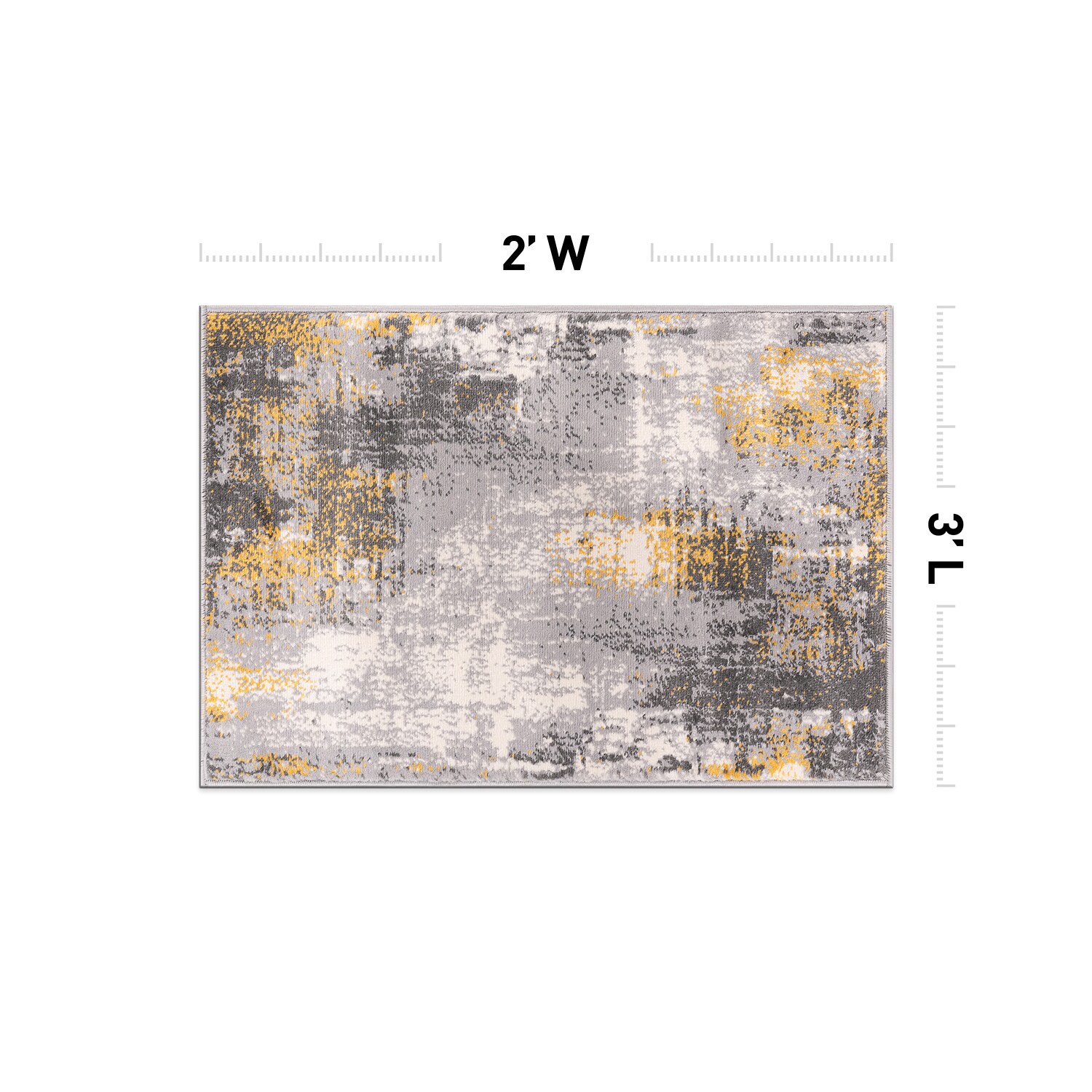World Rug Gallery 4053YELLOW2X3 rugs - View #2
