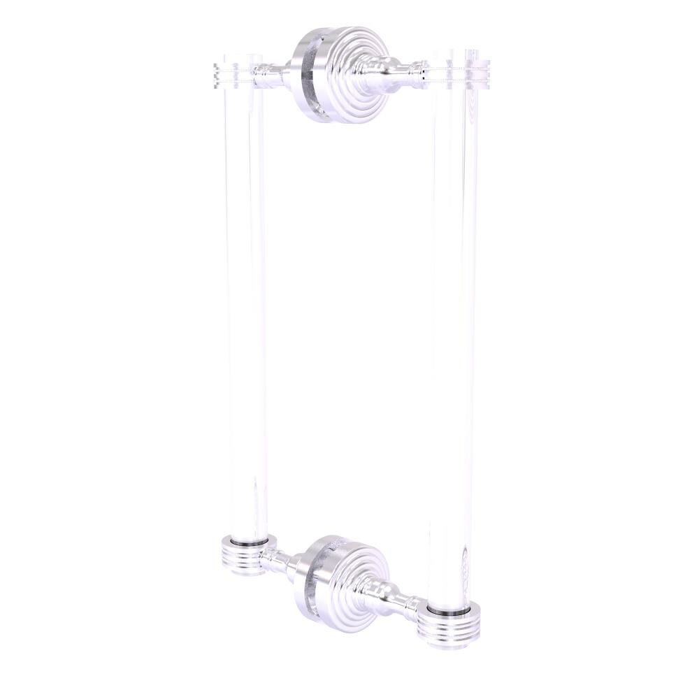 Allied Brass PG-406D-12BB-SCH Satin chrome 12-Inches Hinged shower door Handle
