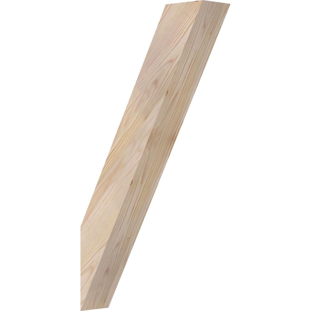 Ekena Millwork BRC04X14X26TRA00SDF 3-1/2-in x 14-in x 26-in Douglas Fir Unfinished Wood Traditional Smooth Knee Brace