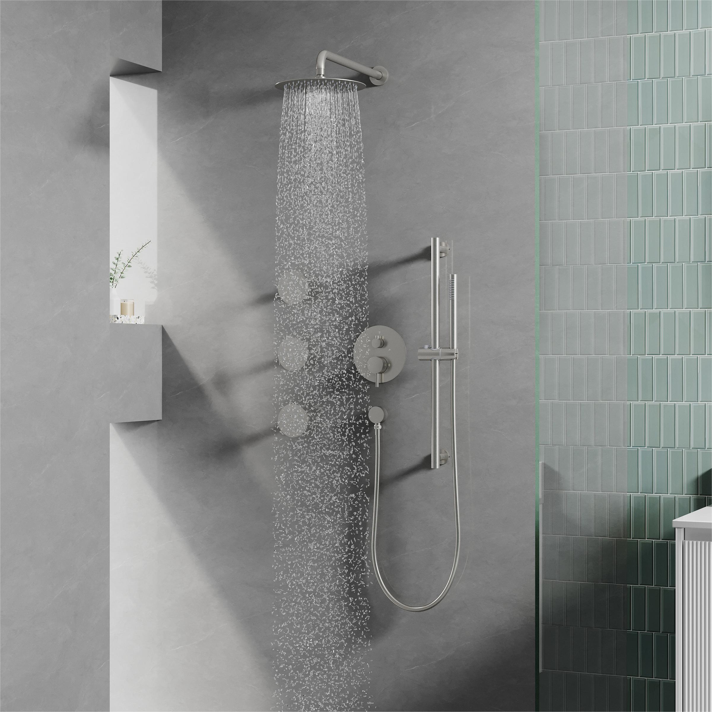 WELLFOR CR-P-10-2W02BN Showerhead-Bar-Panels - View #2