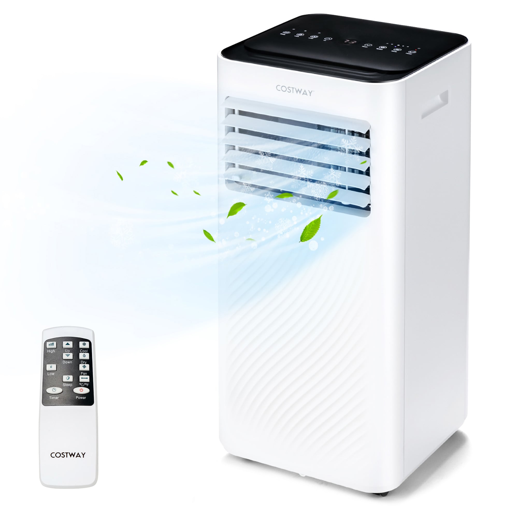 Costway LWS00212 5000 BTU DOE 115-Volt Vented Small Room Portable Air Conditioner Remote Included