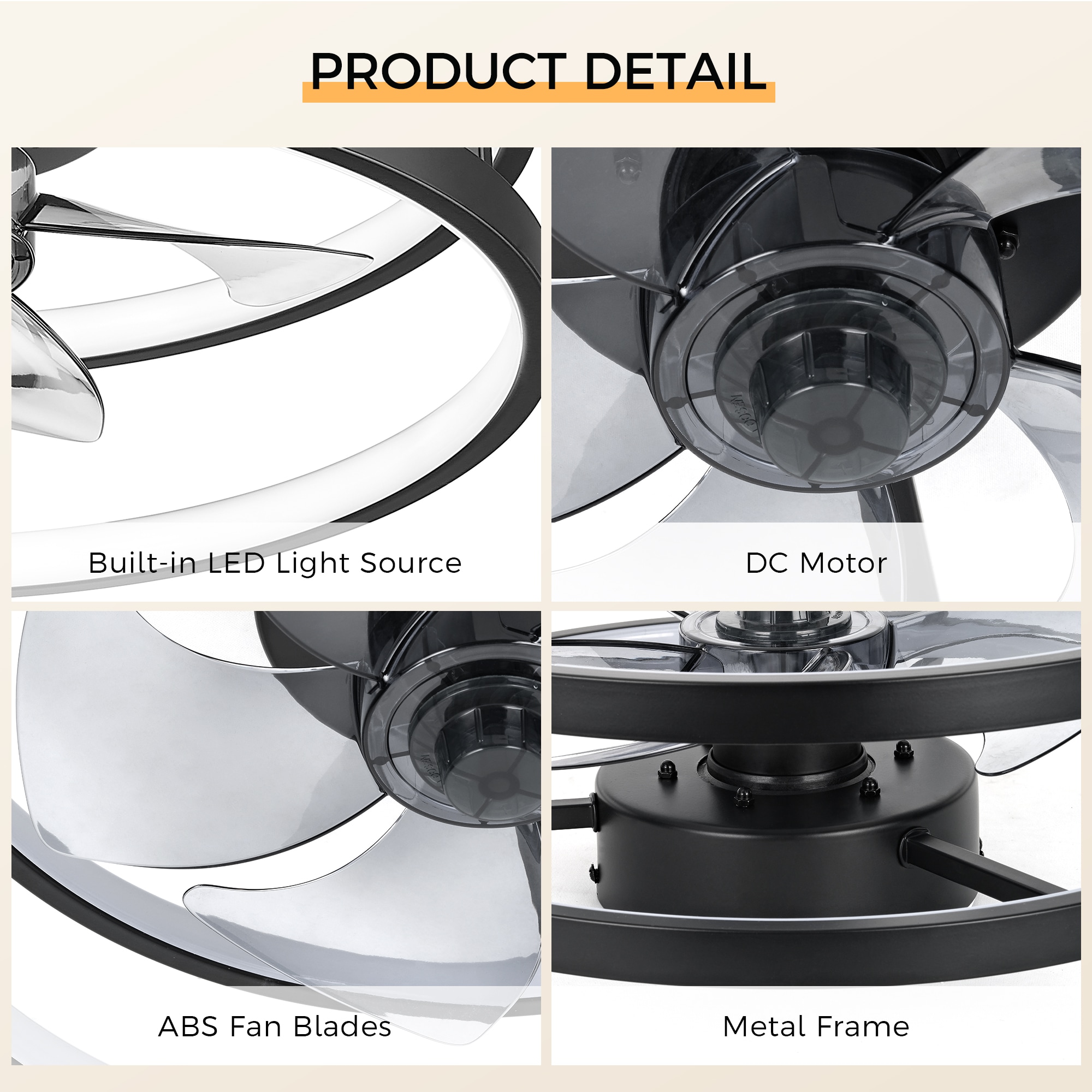 LTMATE LT-DCF210-BK16 Ceiling-Fans - View #3
