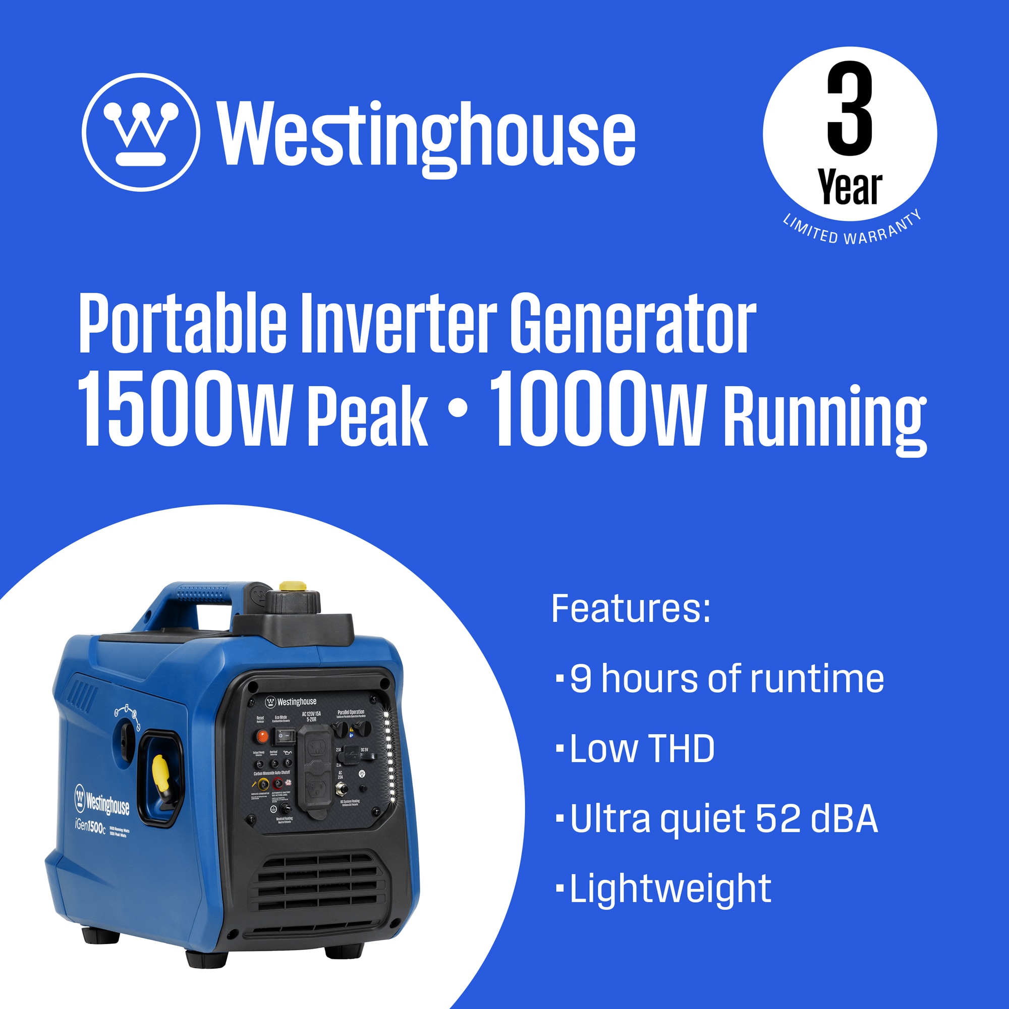 Westinghouse IGEN1500C Inverter-Generators - View #2