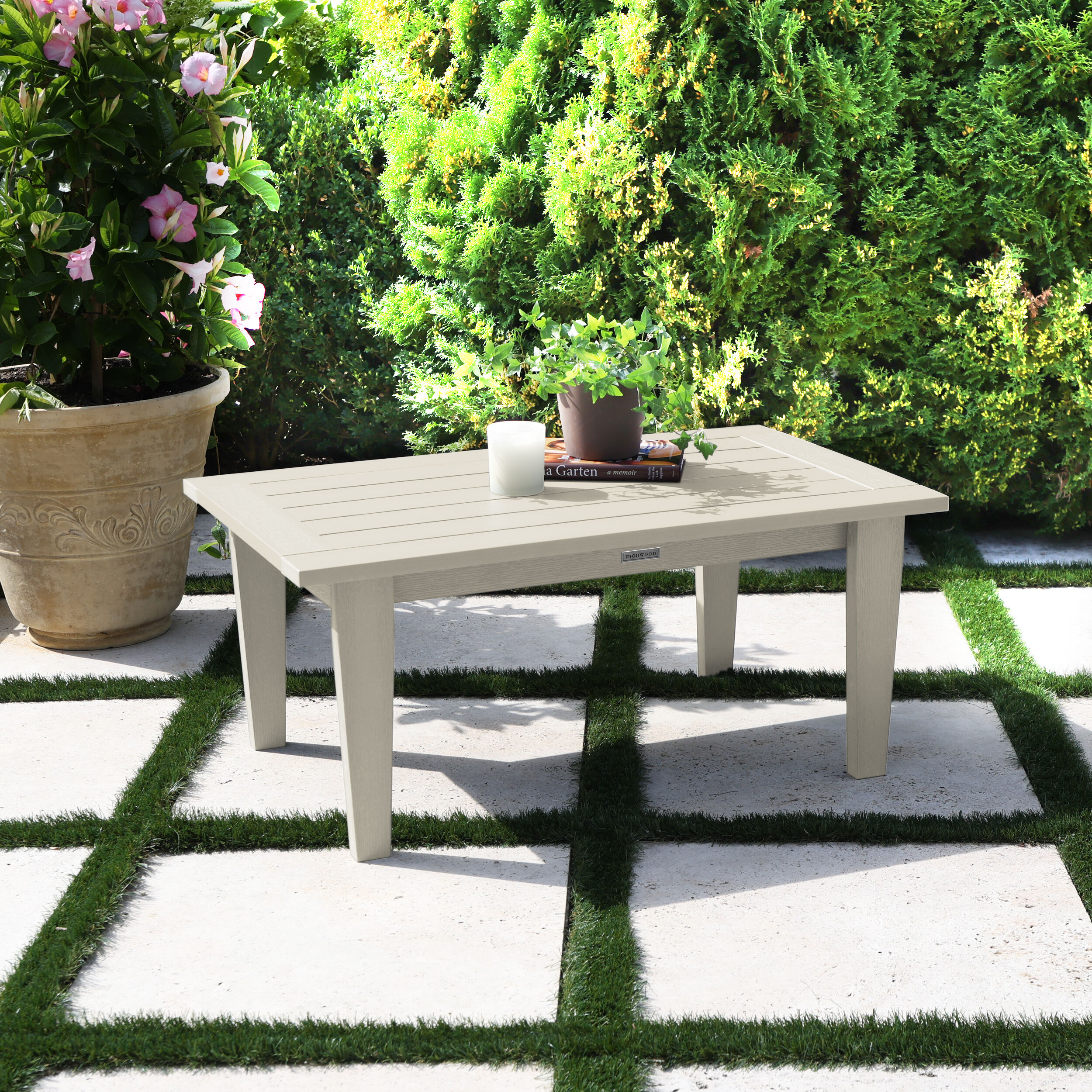 highwood Lehigh Rectangle Outdoor Coffee Table 24-in W x 40.2-in L