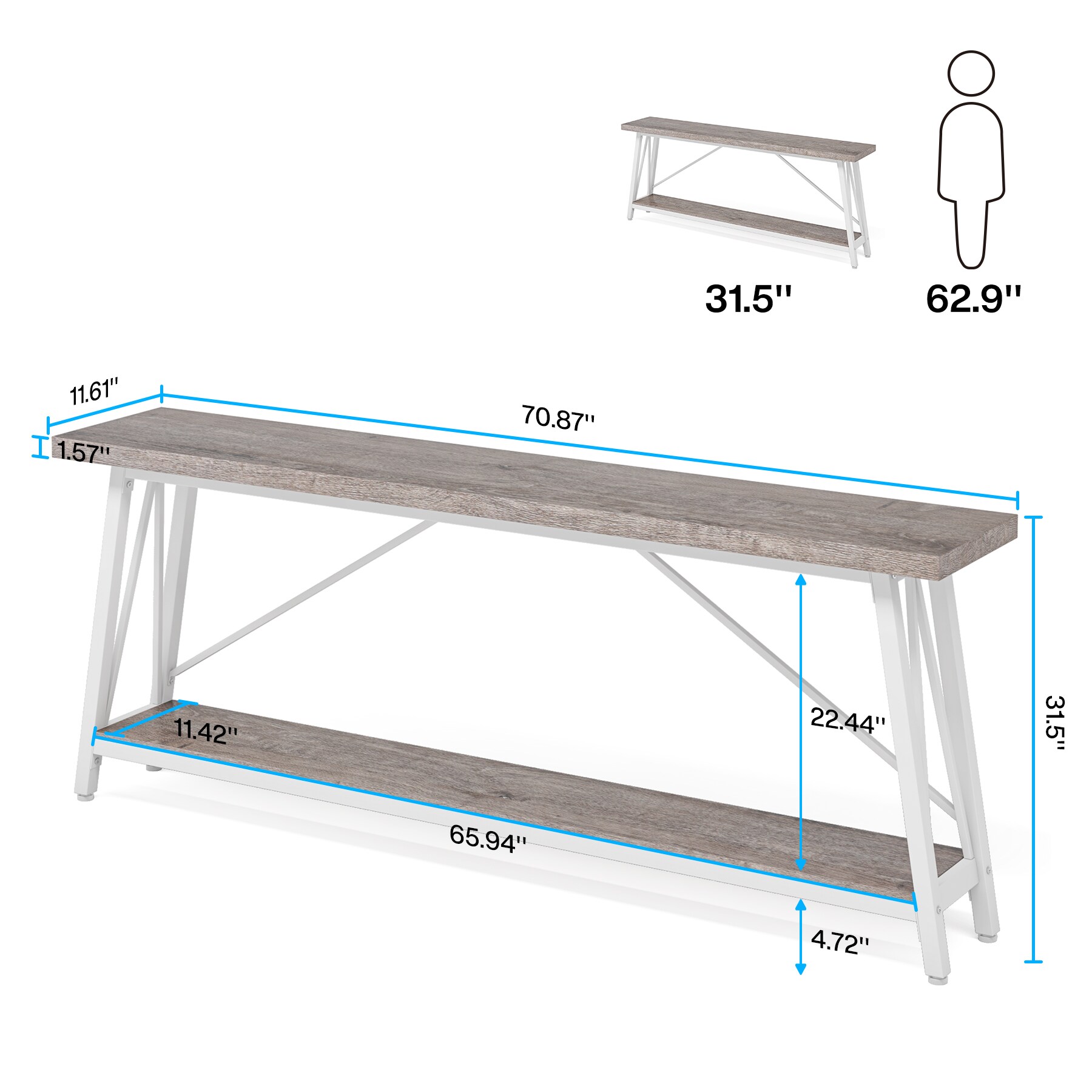 Tribesigns LWFD-F1896 Console-Sofa-Tables - View #9