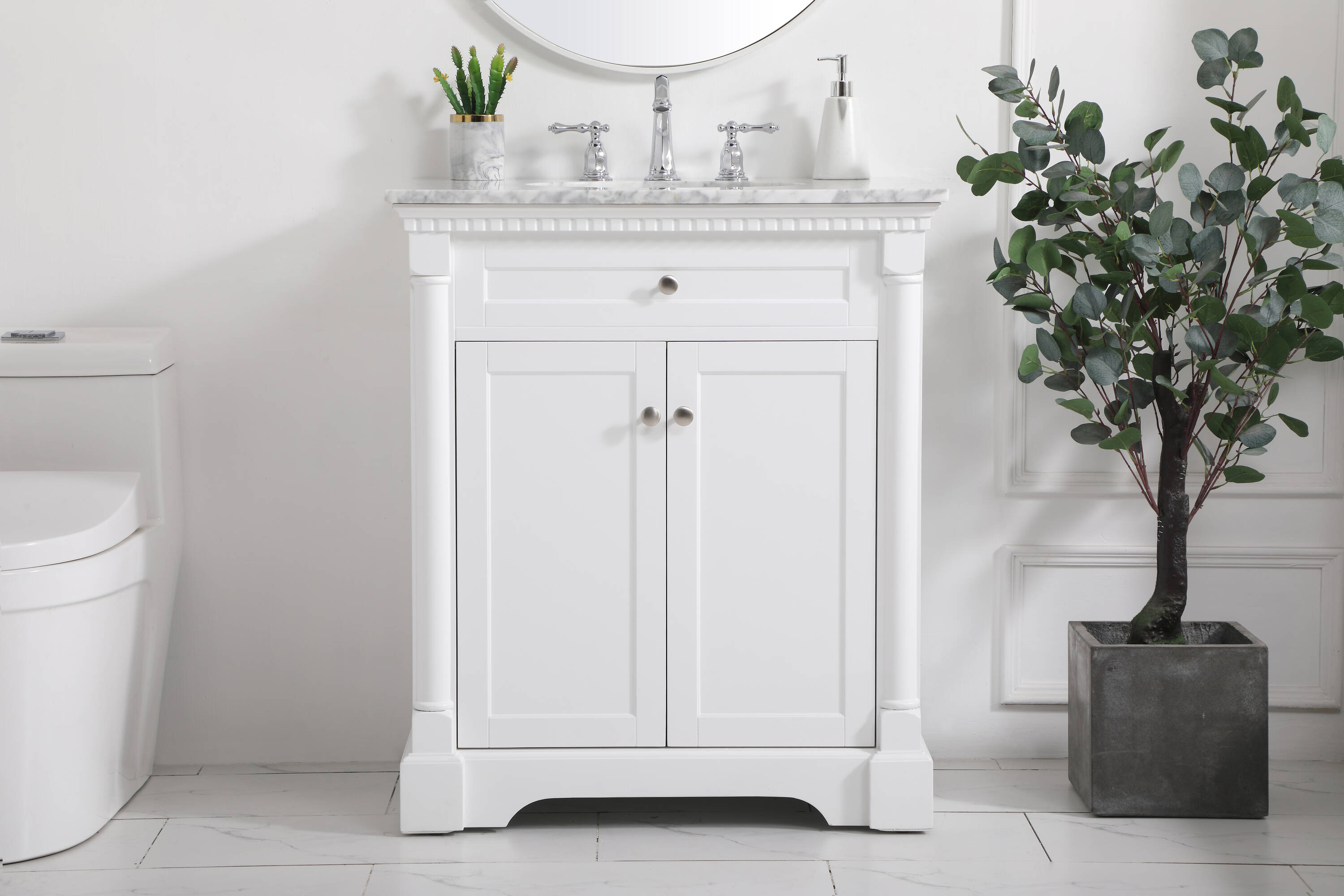 Elegant Decor HF159090WH Bath-Vanity-Combo - View #2