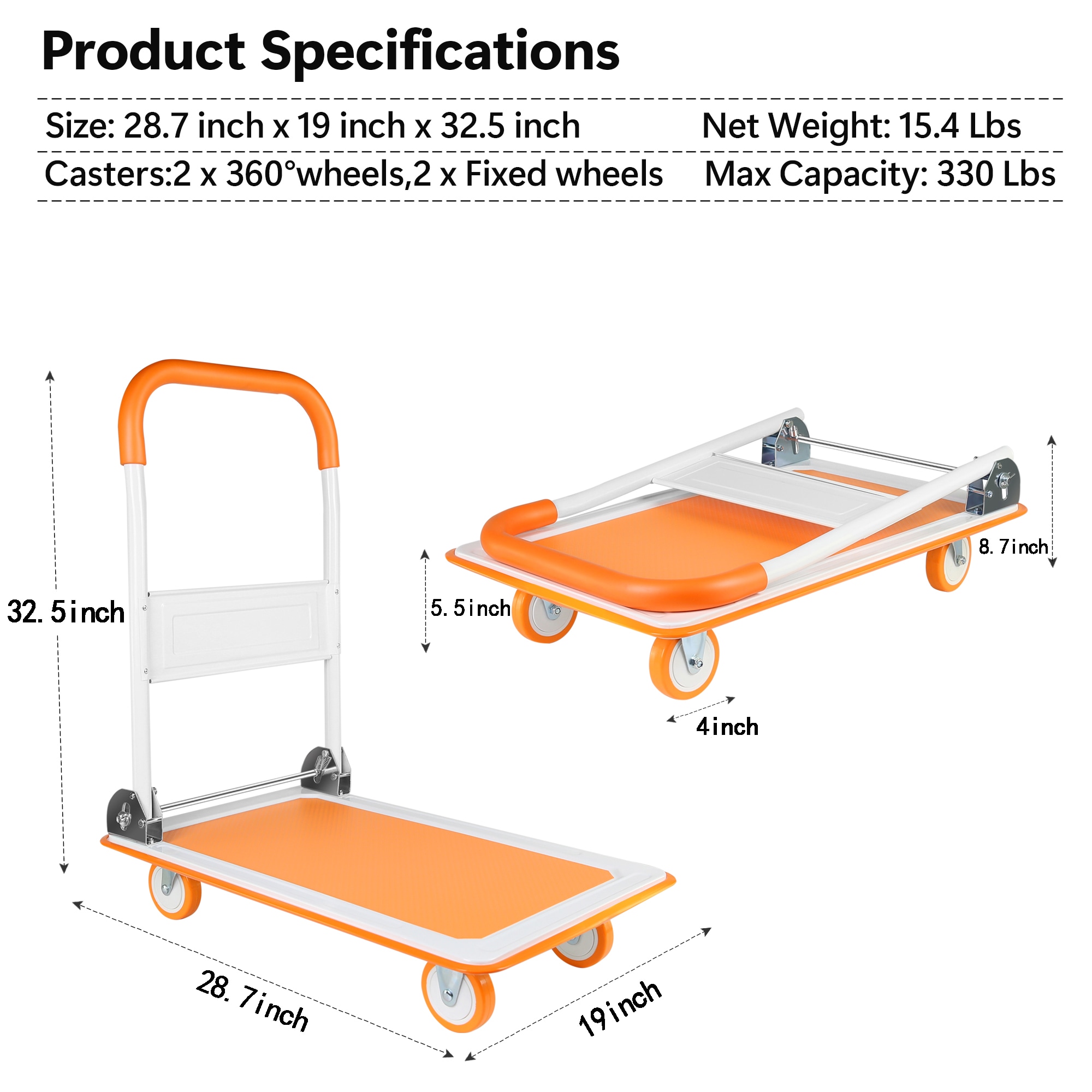Kahomvis YS-QPW1-276 Hand-Truck-Dollies - View #3