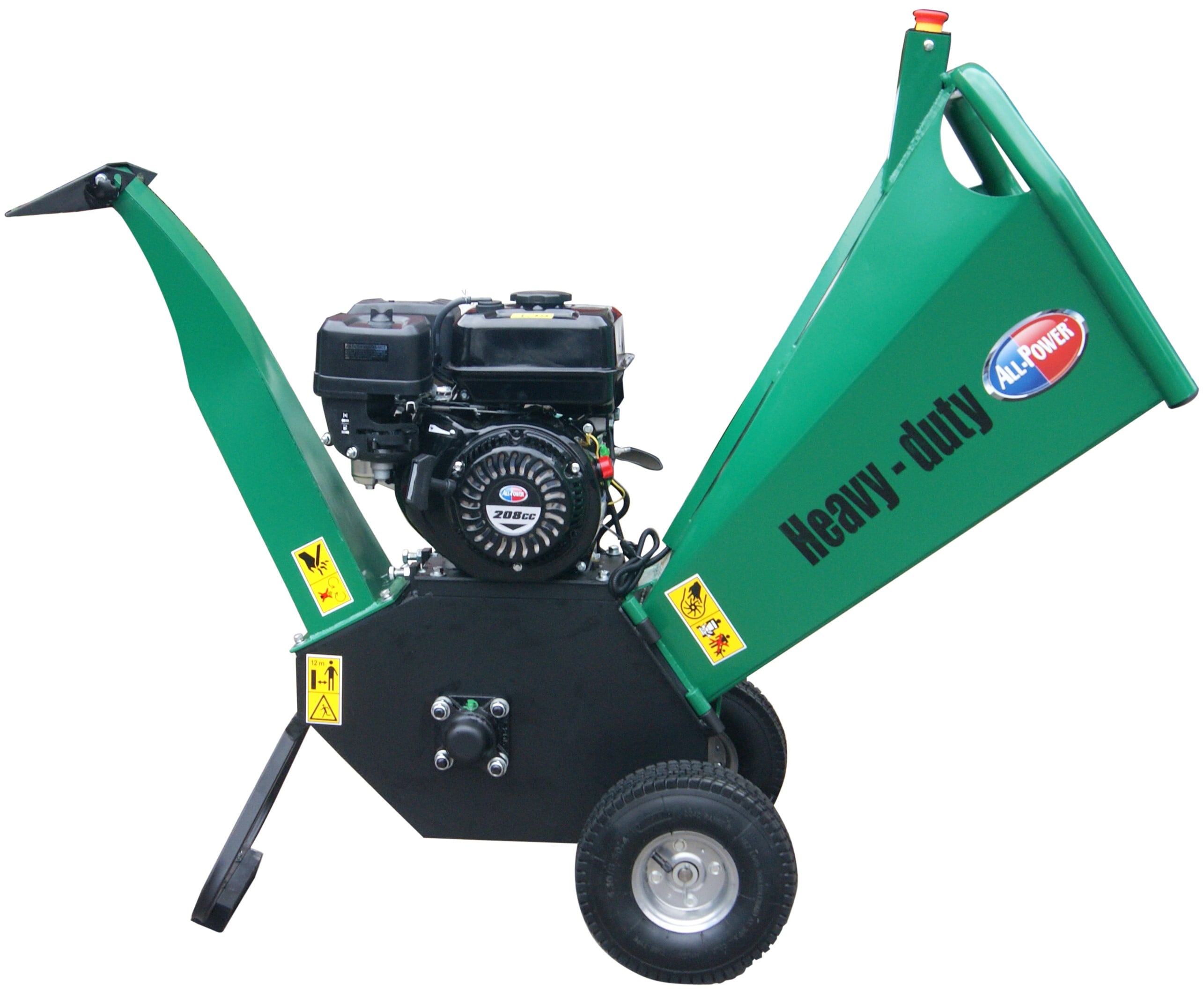 All Power APWC210 7 Oem Gas Wood Chipper, 4-in Maximum Branch Diameter ...