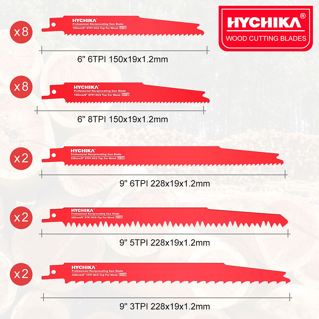 HYCHIKA E0016US Reciprocating-Saw-Blades - View #3