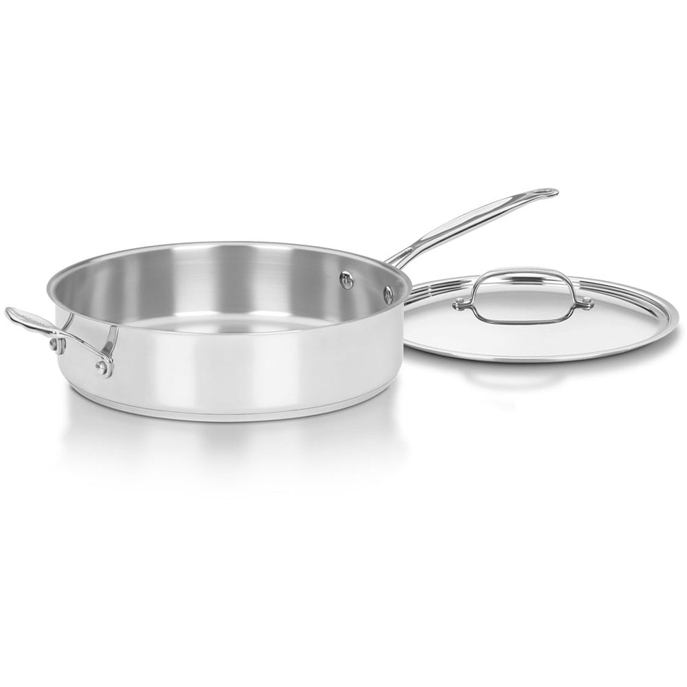 Cuisinart 2-Piece Chef's Classic 10-in Stainless Steel Cooking Pan with  Lid(s) Included in the Cooking Pans  Skillets department at Lowes.com