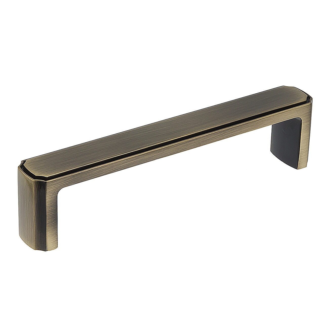 Richelieu BP770128AE Lorraine 5-1/16-in , 128mm Center to Center Antique English Rectangular Handle