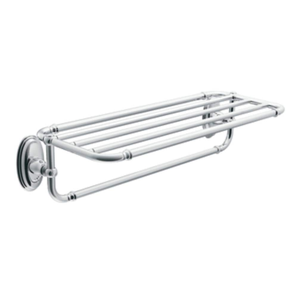 Moen Kingsley Chrome Rack Towel Bar Common 24 In Actual 26 In At   00825276 