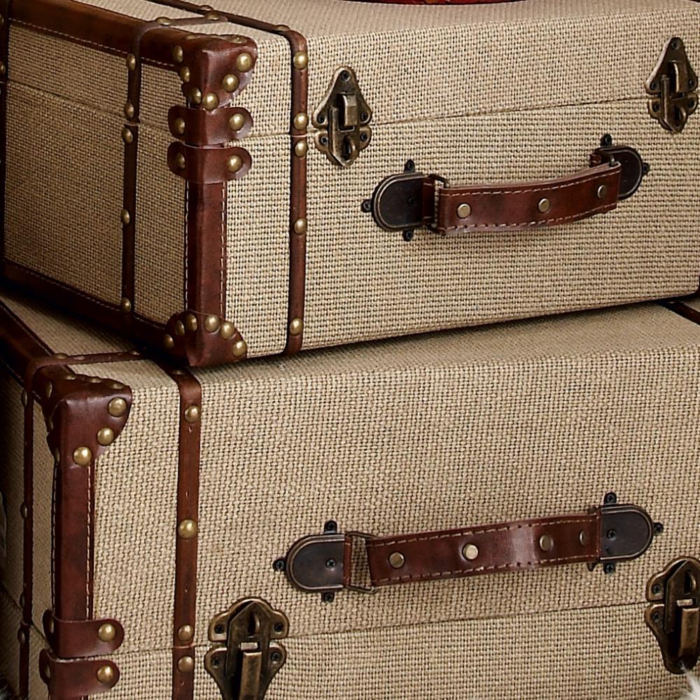 antique suitcases and trunks