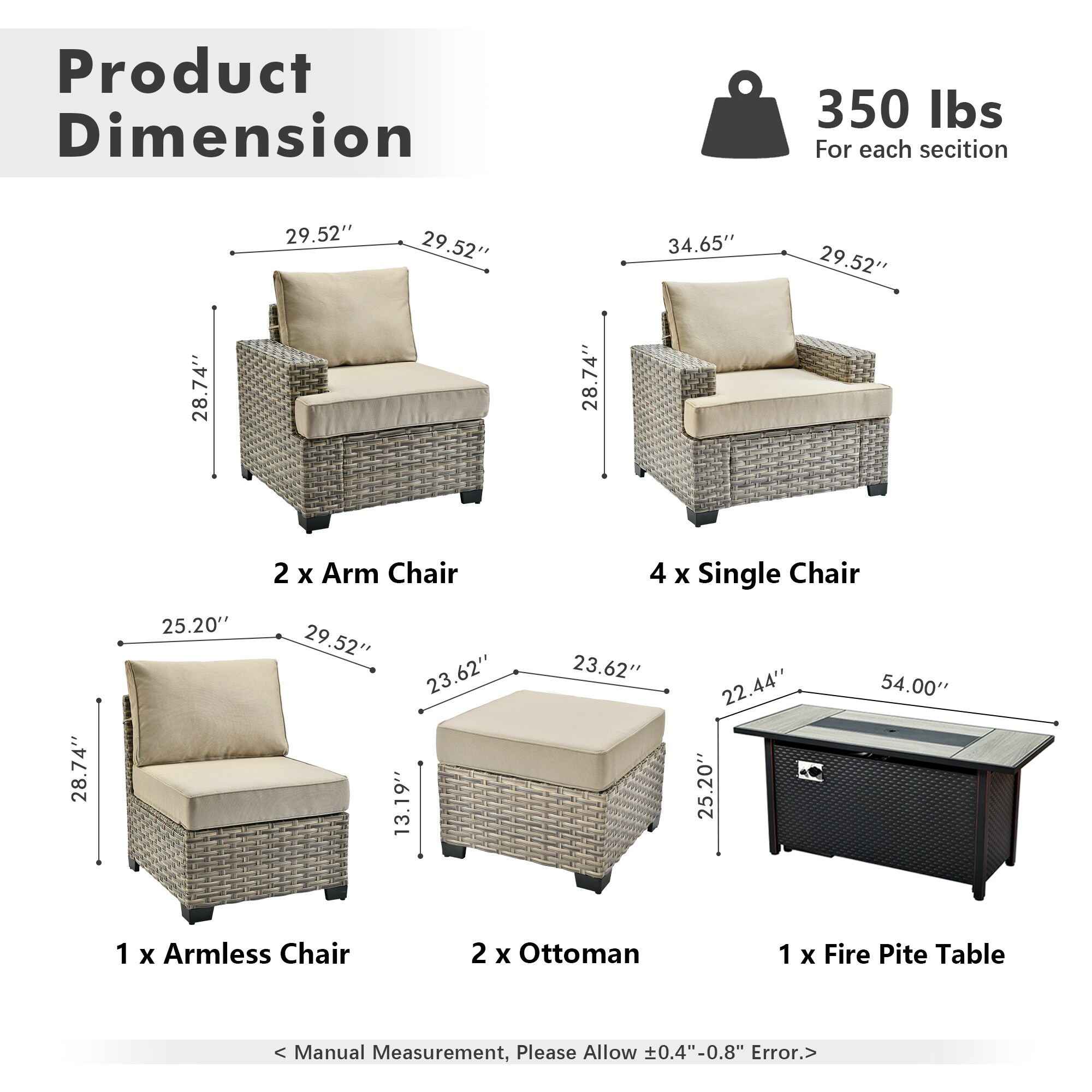 ALTRIGUS 6L-CFP8503-TBS610-AL Patio-Conversation-Sets - View #3