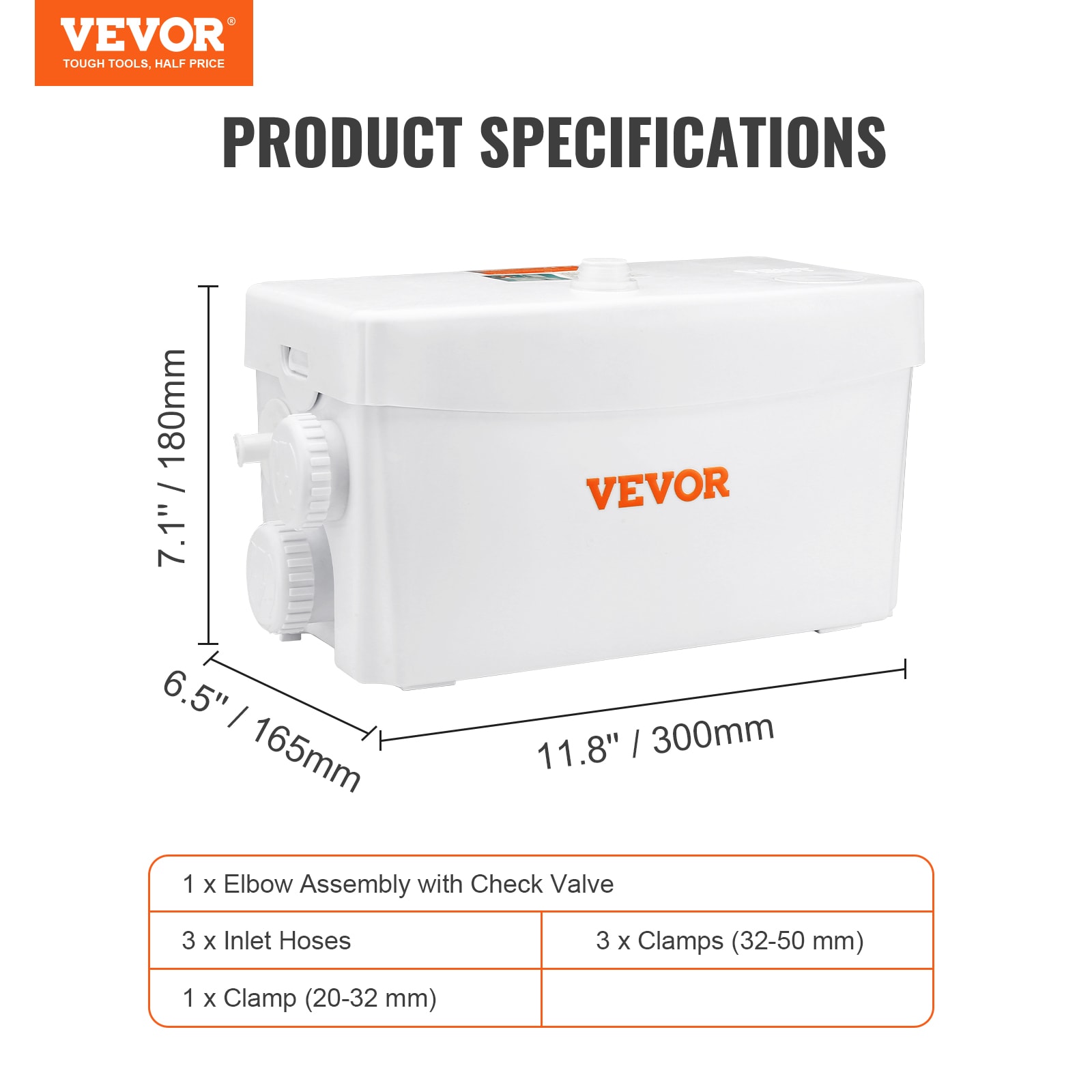 VEVOR HSB300W7M38M3TZY0V1 pumps - View #3