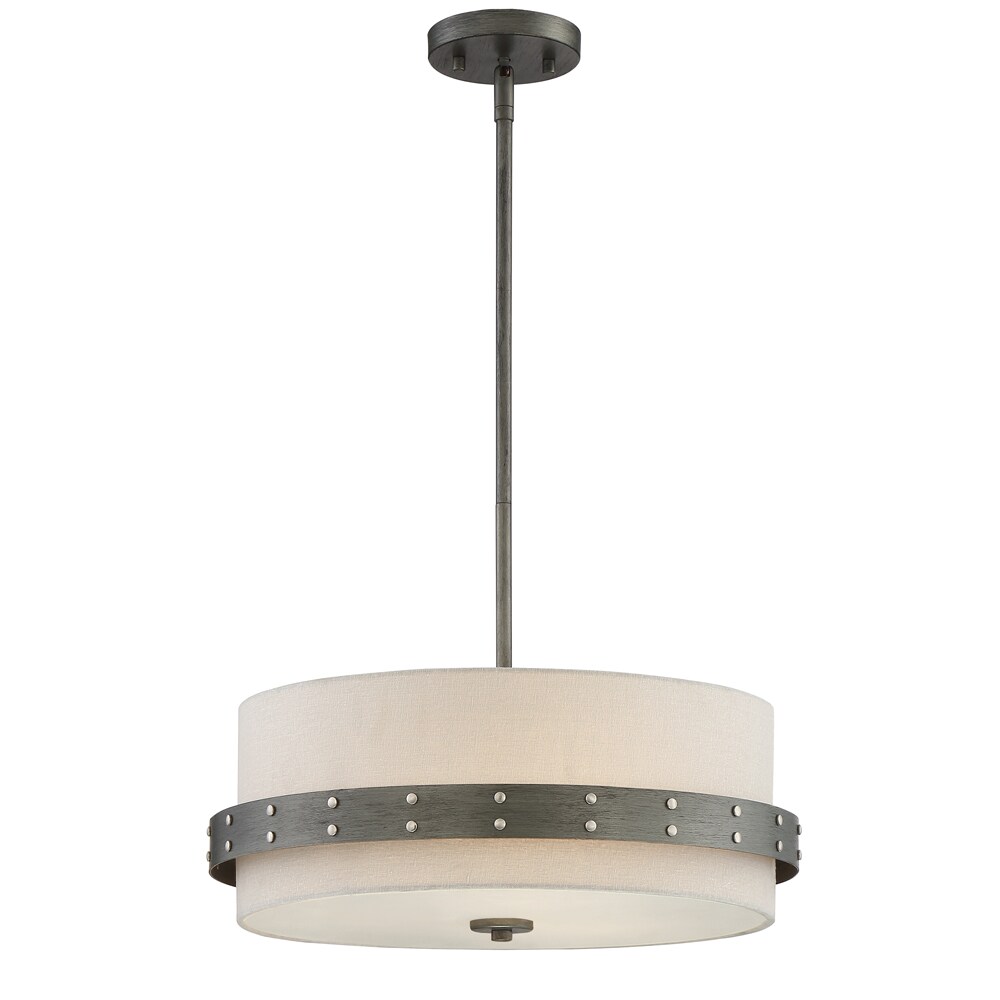 Designers Fountain 92431-WI Garrett 3-Light Weathered Iron Rustic Dry Rated Chandelier