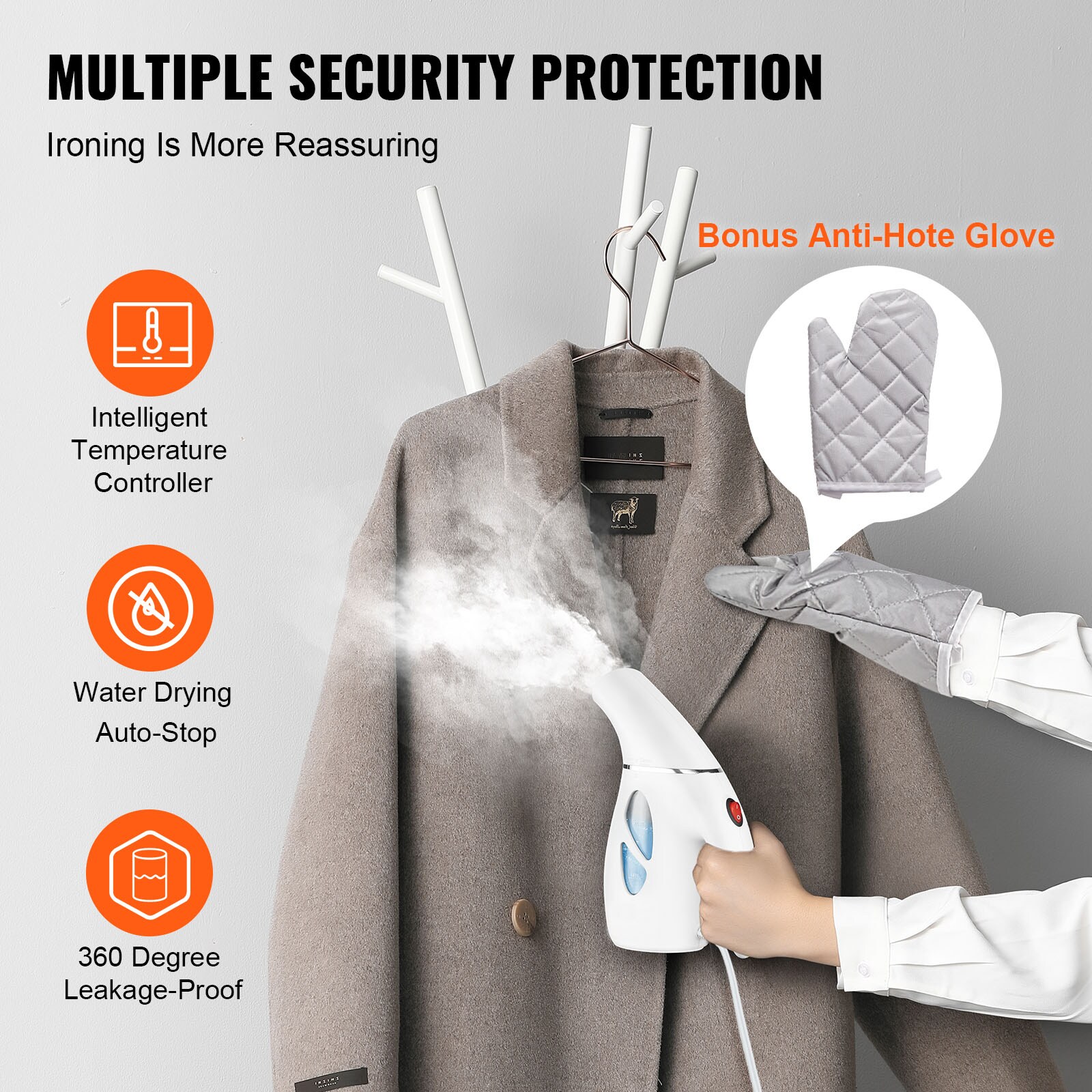 VEVOR GTJ200250ML5V4HQRV1 Fabric-Steamers - View #6