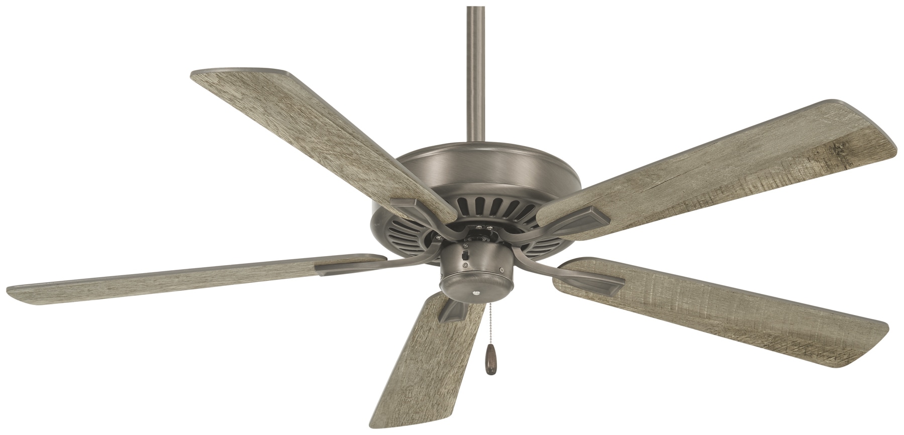 Minka Aire F556-BNK Contractor Plus 52-in Burnished Nickel with Savannah Grey Blades Ceiling Fan Without Light ( 5 -Blade )