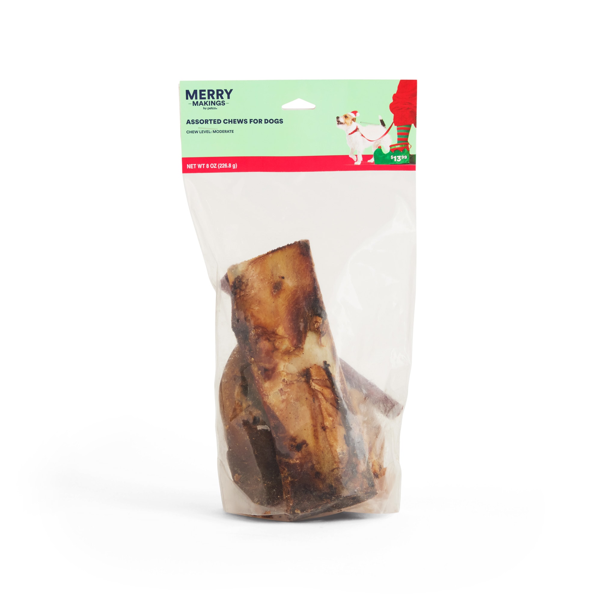 Merry Makings 3941746 No-rawhide chews for Dog Beef, Pork Chicken Flavor 8 Ounce(s)