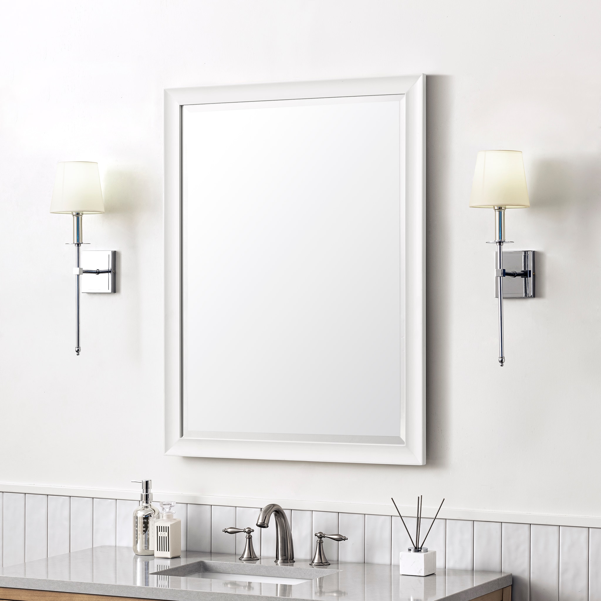 James Martin Vanities 735-M30-BW Framed-Bath-Mirrors - View #3
