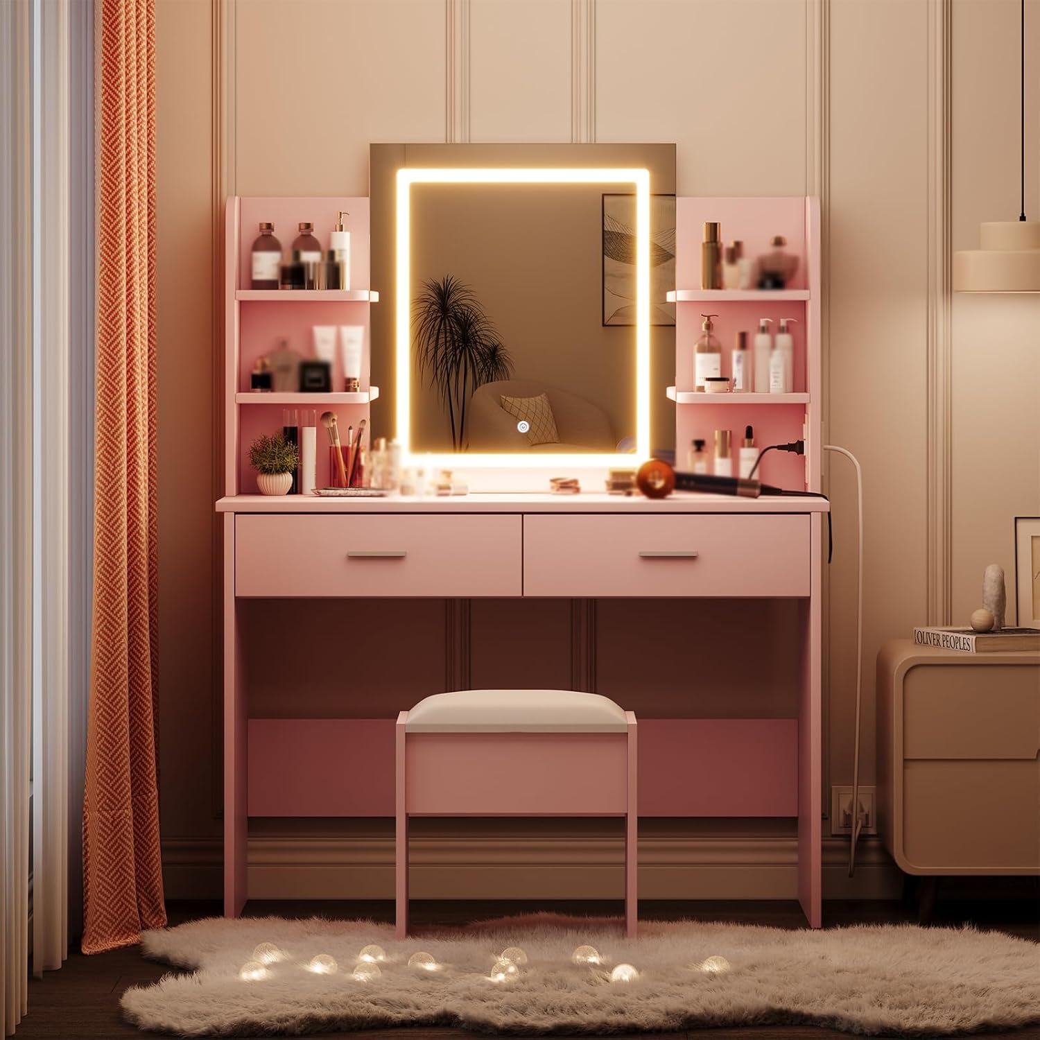 Qeetex LHF-SZT-PHO-14CNR6QR Bedroom-Vanities - View #6
