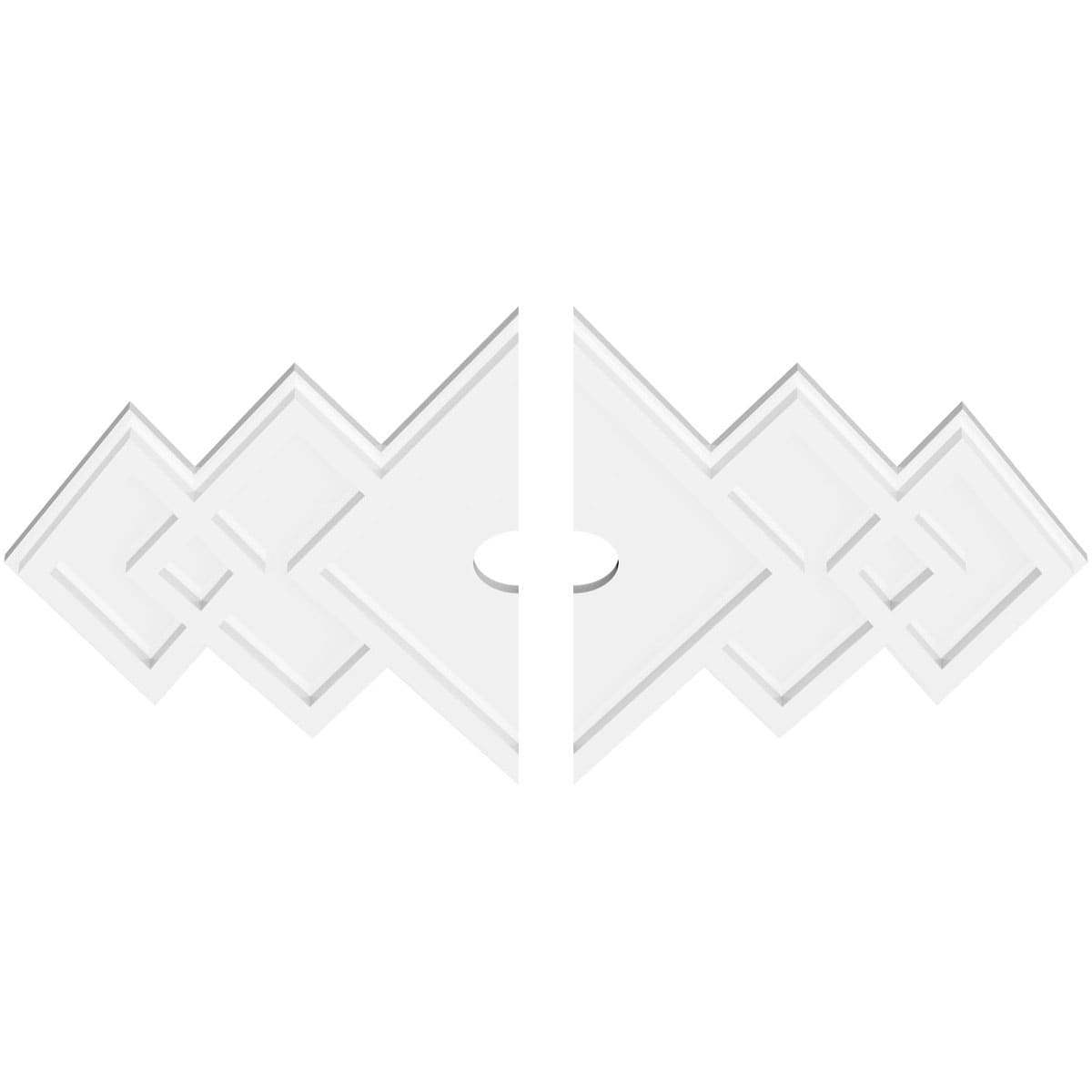 Ekena Millwork CMP34X22ZE2-03000 Ceiling-Medallions - View #2