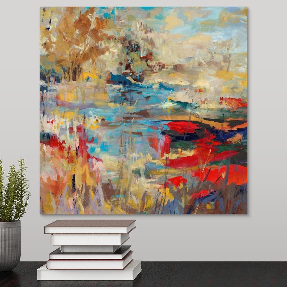 GreatBigCanvas Oak Creek by Jodi Maas Canvas 16-in H x 16-in W Abstract ...