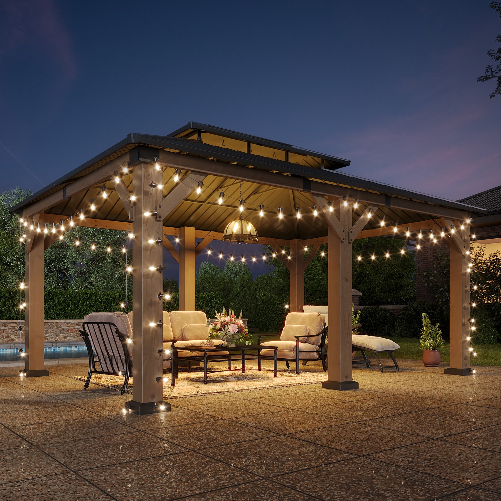 AOXUN G30007 Wood-Resin-Gazebos - View #8