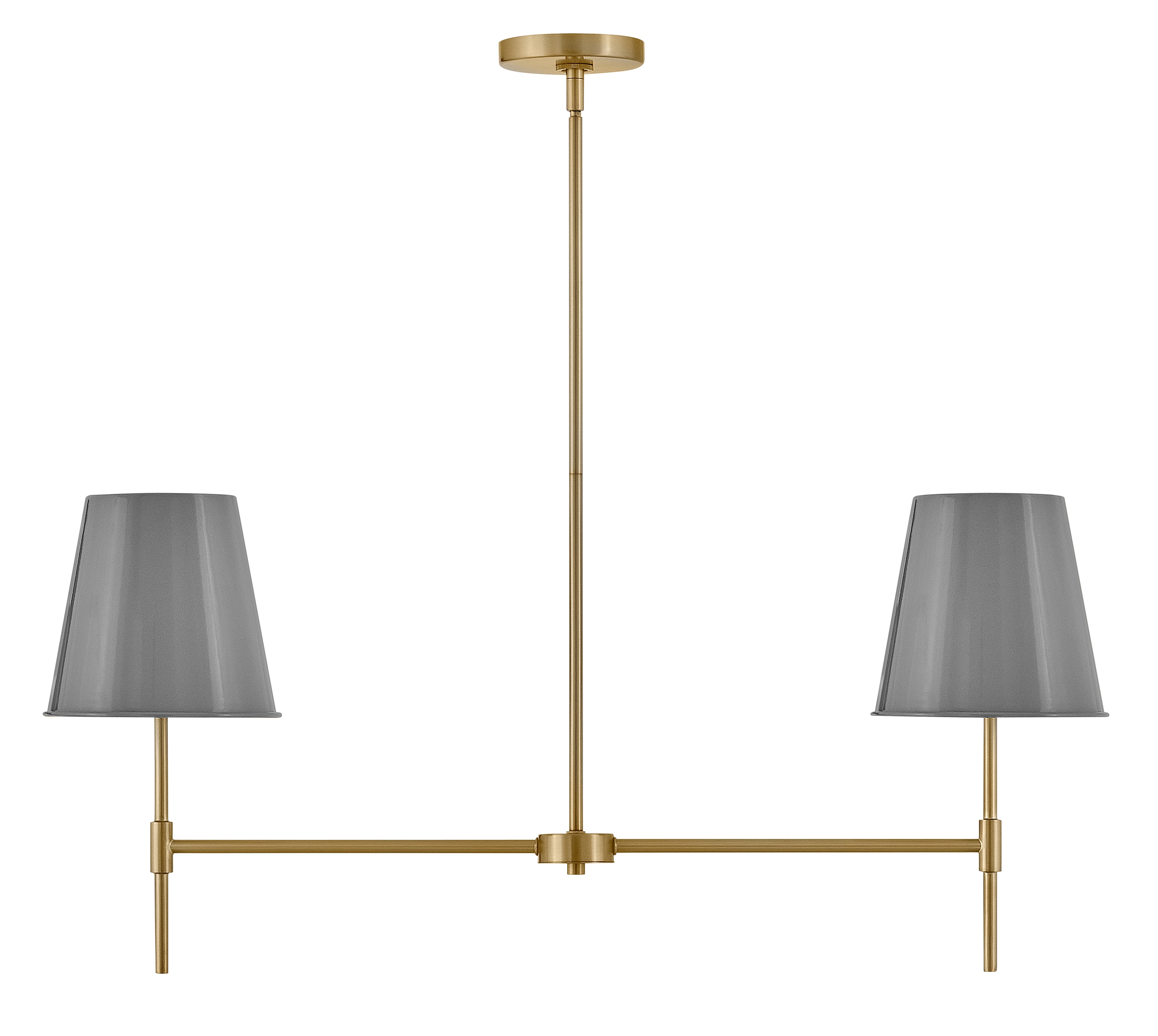 Lark 83445LCB-FY Blake 2 -Light Satin Brass Traditional For Use in Bedrooms, Dining Rooms, Foyers, Kitchens, Living Rooms Chandelier