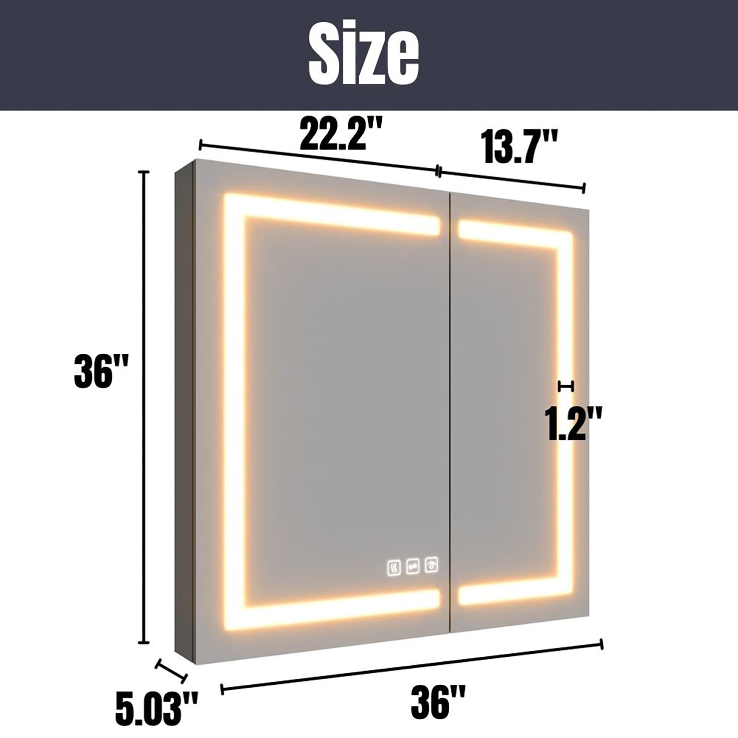 waterpar WPLO-2430V3L Bathroom-Medicine-Cabinets - View #20