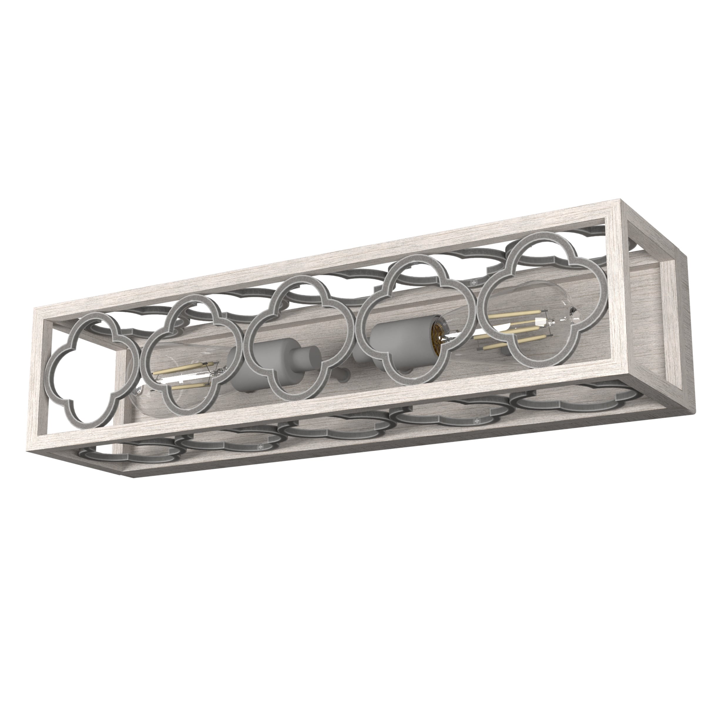 Hunter 19947 Gablecrest 5-in W 2-Light Distressed White Transitional LED Wall Sconce