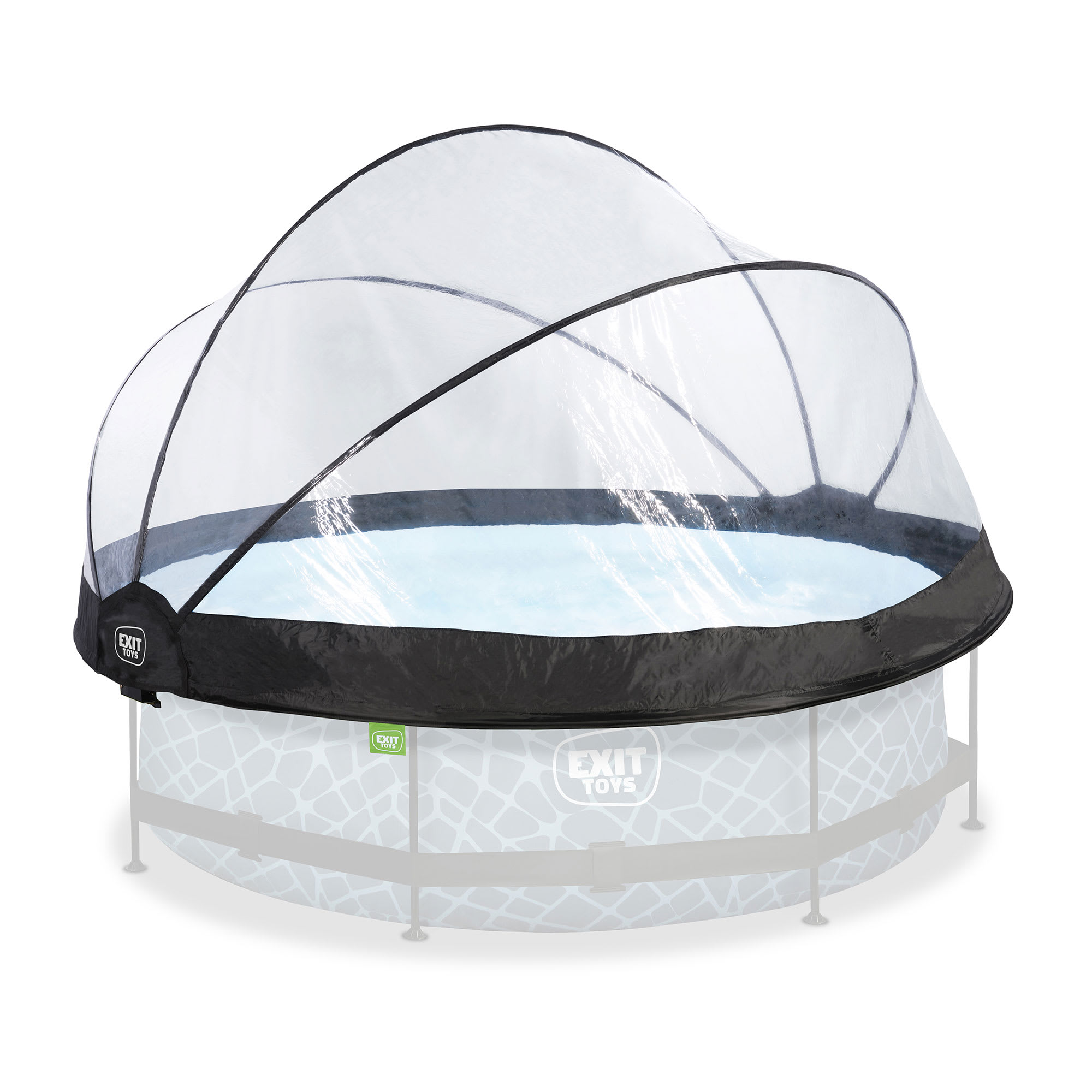 EXIT Toys 396615 10 Foot Round Multifunctional Cover Dome Enclosure for Outdoor Pools