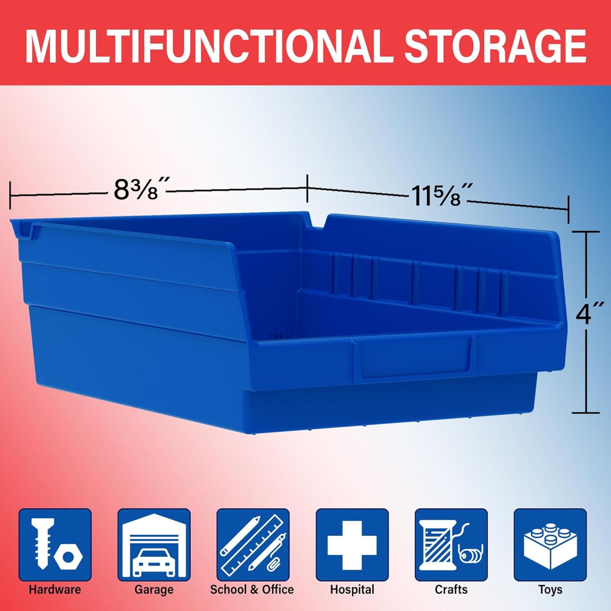 Akro-Mils 30150BLUE Bins-Baskets - View #3