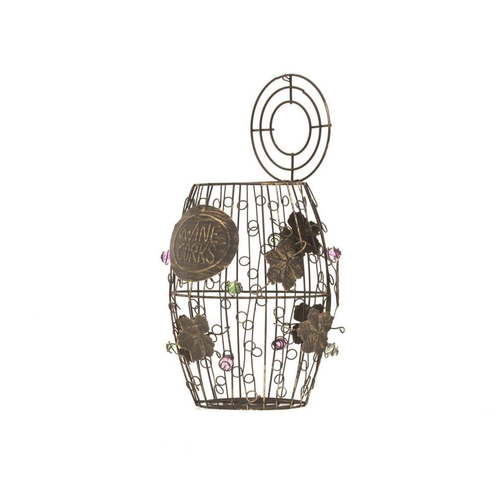 Mind Reader WCORKH-BLK Bronze Metal Wine rack