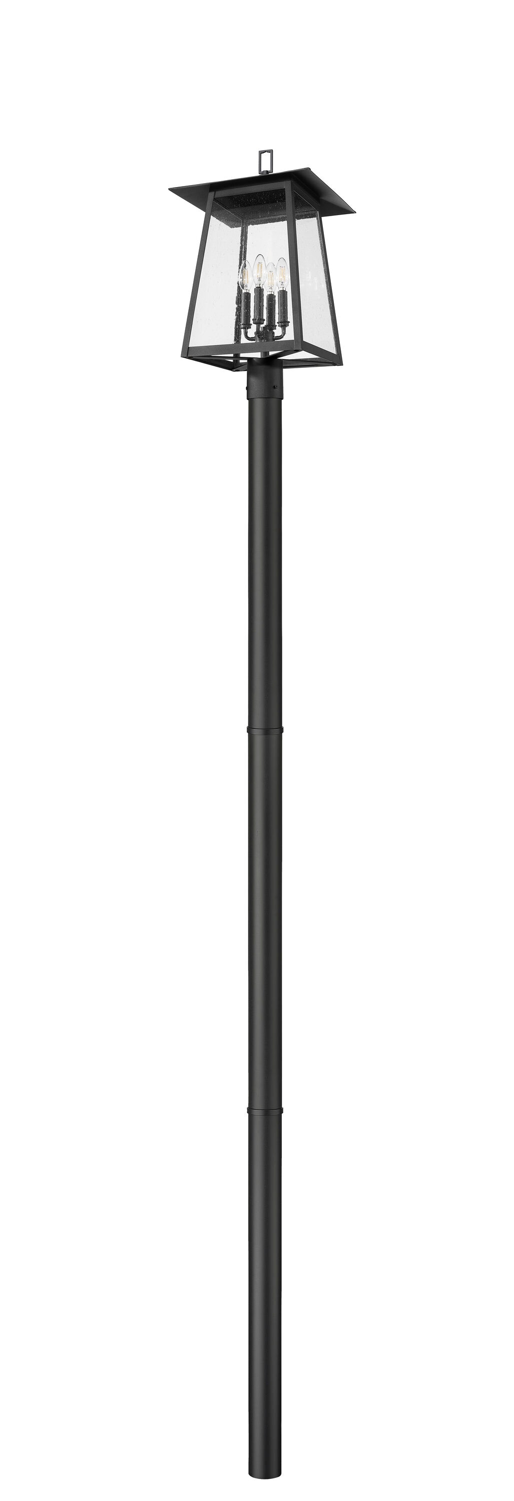 Z-Lite 5015PHBR-5009P96-BK Complete-Post-Lights - View #7