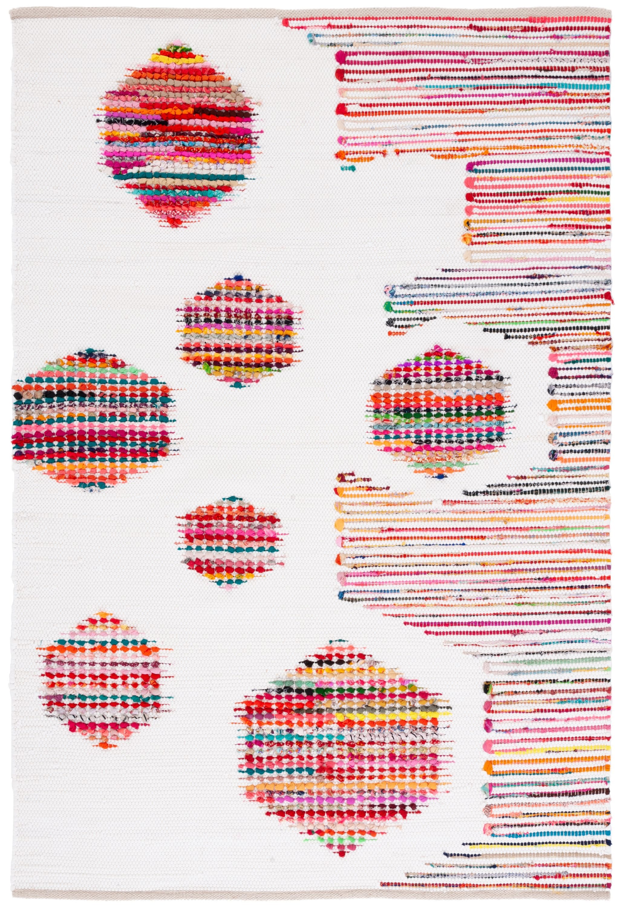 Montauk Ivory Multicolor Handwoven Cotton Area Rug