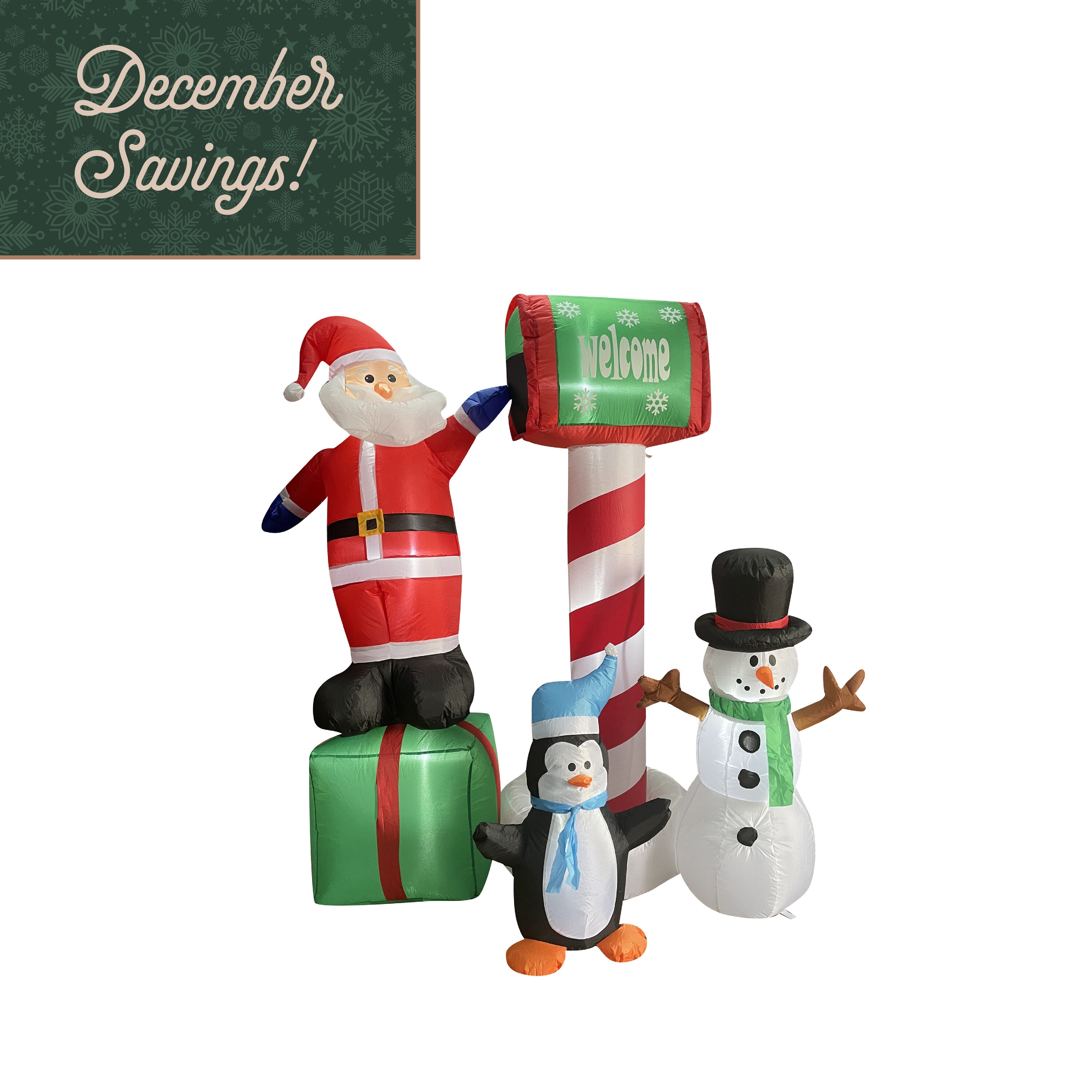 Fraser Hill Farm FHFSASNPGN061-L Christmas-Inflatables - View #2