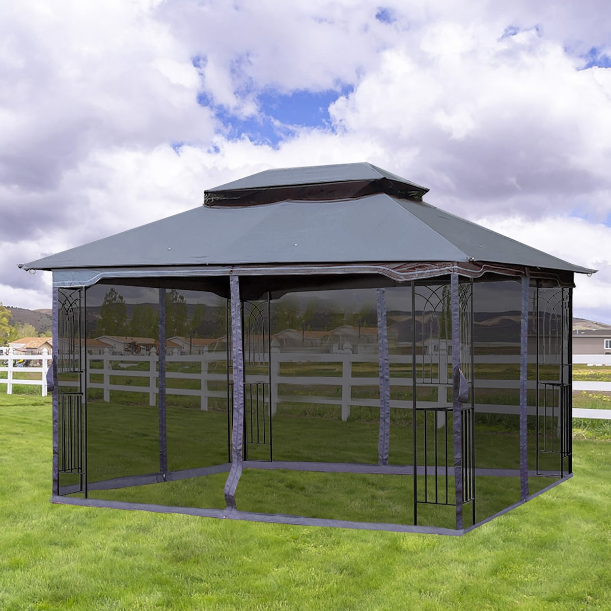 Mondawe MA-N7G605BW Wood-Resin-Gazebos - View #6
