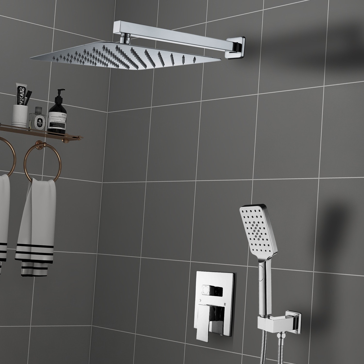 Maincraft HHK103CH Showerhead-Bar-Panels - View #2